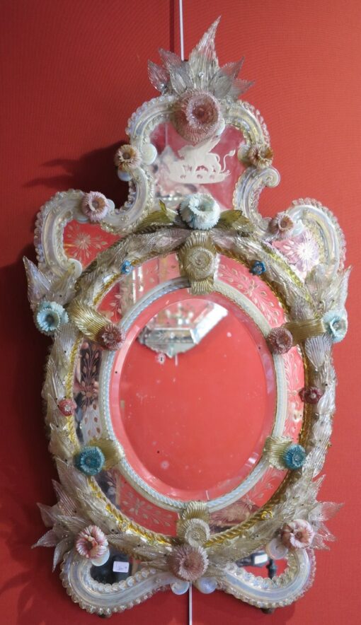 Miroir Murano au Lion ailé