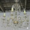 1950' Lustre Style Bohême 6 Bras de Lumières Hauteur 90 Diamètre 68 cm