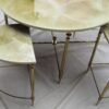 1950/70' Table Basse Maison Baguès en Bronze et ses 4 Tables en Angles – Image 4