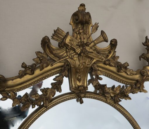 Miroir parecloses doré N3 aux urnes porte feux – Image 5