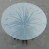 1970' Paire de Guéridons ou Tables Basses Gerbe de Blé Noire Style Coco Chanel – Image 2