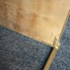 Paire d Etageres en bronze  Maison Bagués et 2 plateaux gainés de cuir beige – Image 3