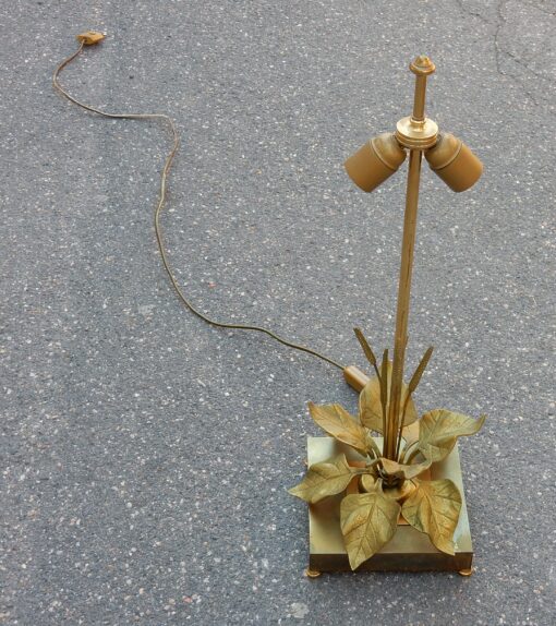 1970' Lampe aux Plantins Style Maison Jansen – Image 2