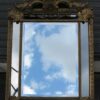 1880' Mirror Parecloses Mercury with Shell Gilted with Sheet of Gold 123 x 87 cm - Image 3