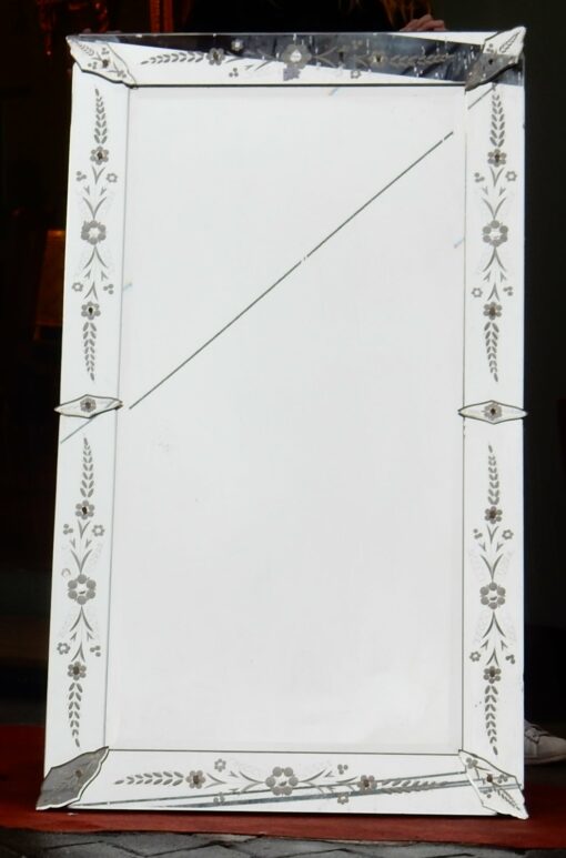 1950 'Venice mirror with Flowers 139  X 79 cm - Image 2