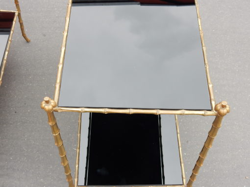 1970 Pair Of Tables in Bronze Maison Charles 74 X 38 cm - Image 2