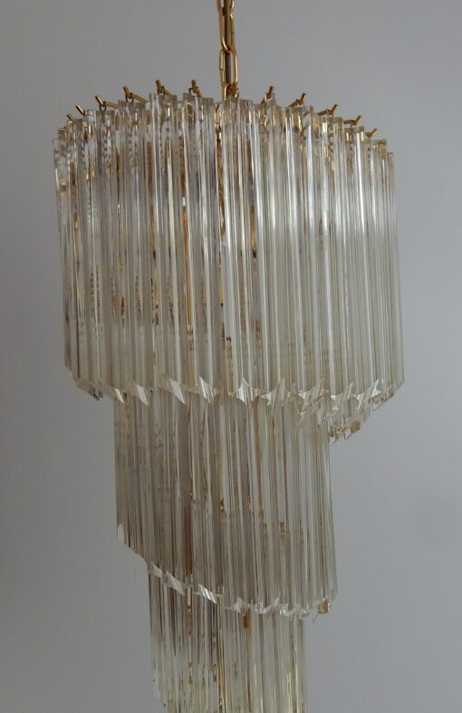 1970/80 Lustre Venini en colimaçon 86 cristaux – Image 5