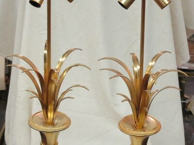 1970' Pair of Lamps, Style Maison Charles