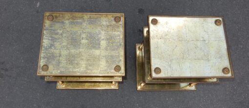 950/70' Pair  of stools or Ends of Sofa  Maison Bagués,with gold leaf ,30 X 38,5 cm - Image 5