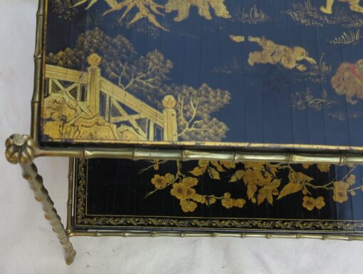 pair Coffee table Maison Bagués  lacquer of china palmtree model - Image 7