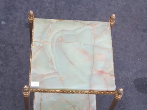 1950/70' End of sofa or pedestal with tops in onyx 35X35X H 70 cm - Image 7