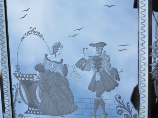 1950/70' Miroir Vénitien Romantique – Image 6