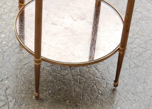 1950/70 Stand Table  Gilded Brass Maison Bagués - Image 3