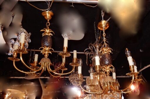 1950-1970 'Pair of Chandelier Pineapple in The Style of Maison Charles - Image 4