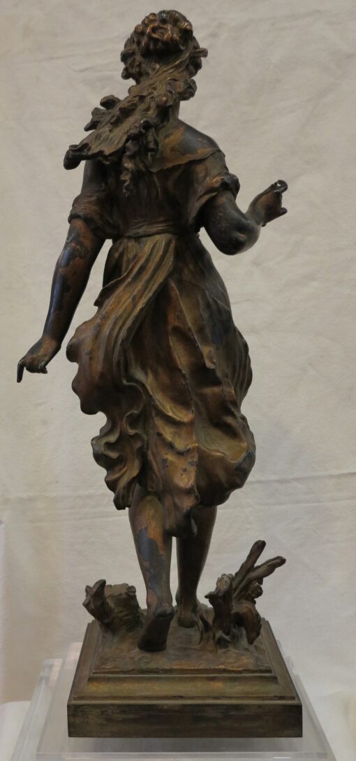 Statue Tans Signed Woman Moreau - Image 5