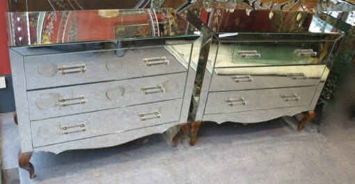 Pair of chests of drawers or similar art deco mirror - Image 3