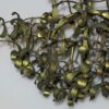 1900'  Ball of Mistletoe Art Nouveau Bronze has 5 Bulbs and Pearls Opaline 50 Diameter - Image 3