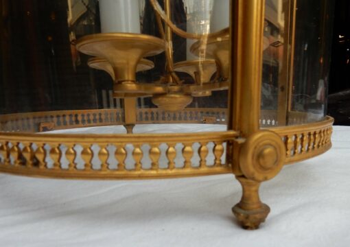 1950' Lantern in Gilted Bronze LXIV H 59 cm D 36 cm - Image 3