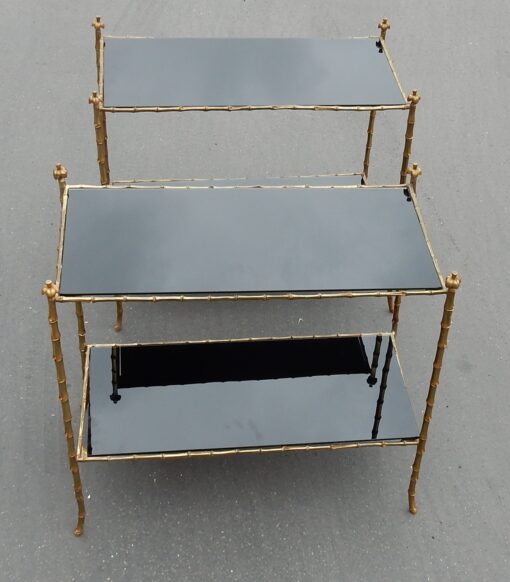 1970 Pair Of Tables in Bronze Maison Charles 74 X 38 cm - Image 5