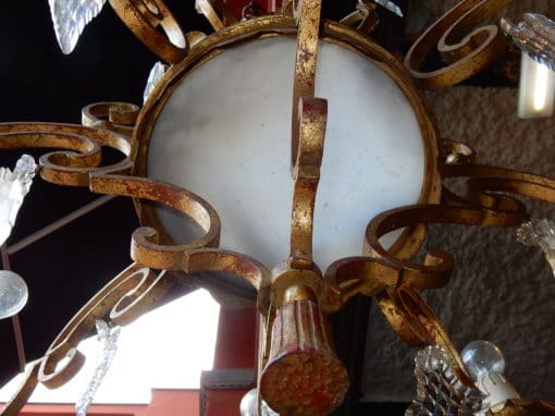 1950'  Medieval Chandelier in the Style of Maison Jansen - Image 4