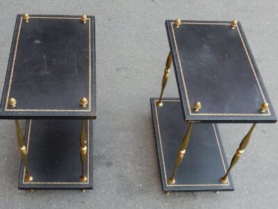 1950/70' Pair End of Sofa Style Maison Baguès Amounts in Brass In the Style of Empire