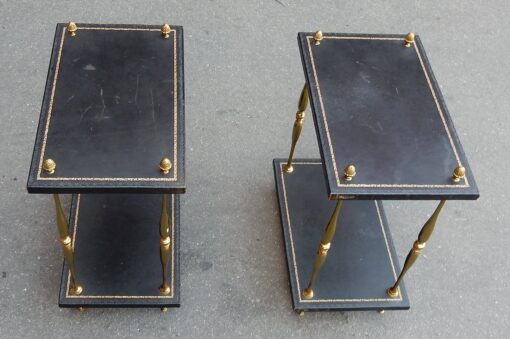 1950/70' Pair End of Sofa Style Maison Baguès Amounts in Brass In the Style of Empire