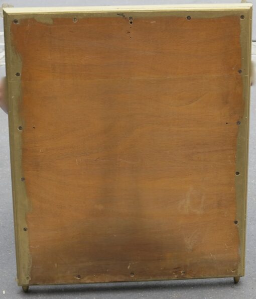 1950/70 Miroir Style Véronèse Rectangulaire Parecloses et Fleurs Dorées à l'Or – Image 7