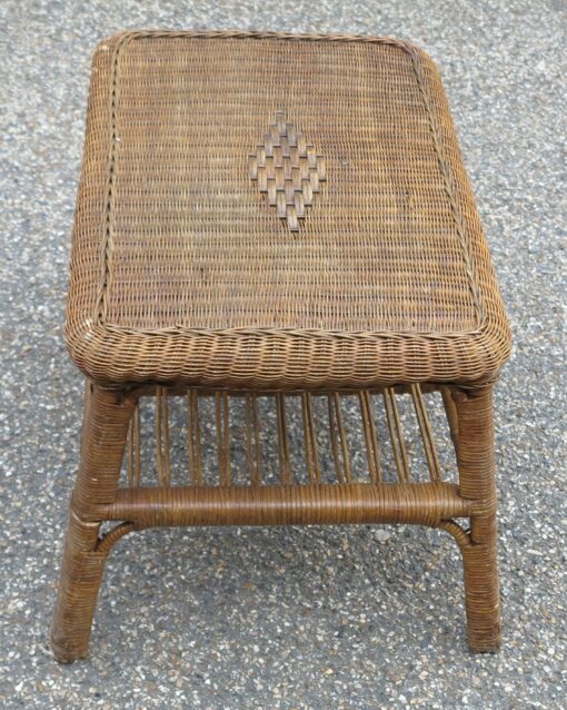 Salon Osier 1950 / 4  piéces – Image 4