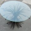 1970' Paire de Guéridons ou Tables Basses Gerbe de Blé Noire Style Coco Chanel – Image 3