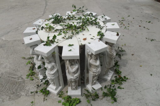 1950/70 'Set of 12 Antique White Marble Statues - Image 5