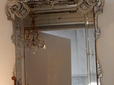 1880/1900' Venitian Mirror Napoleon 3 has Front wall   202 H X 138 cm