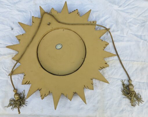 Miroir en étoile,bois doré et miroir oxydé – Image 3