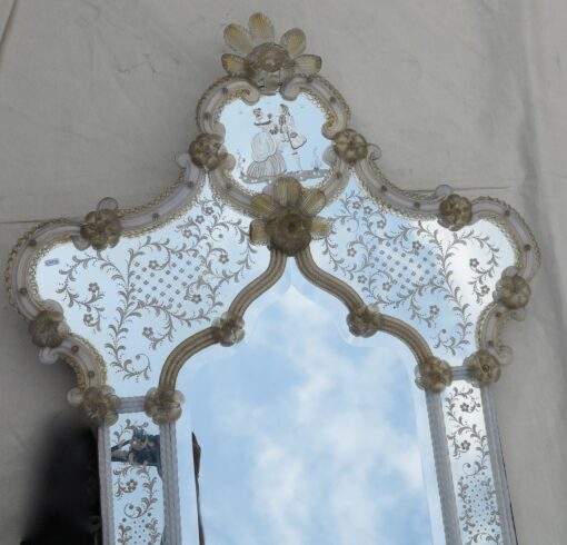 1950' Romantic mirror Murano 150 X 81  l Invitation - Image 5