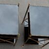 1950/70' Pair of Shelves has 3 levels Maison Bagués With Black Opaline - Image 2