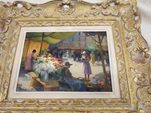 1950' Picture ''Flower Market" Balmigère - Image 4