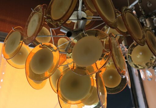 Lustre Murano Vistosi rondelle d orange – Image 5