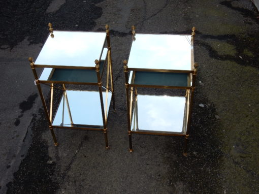 1950/70' Pair of Shelves has 3 levels Maison Bagués With Mirror 32 X 32 cm - Image 6