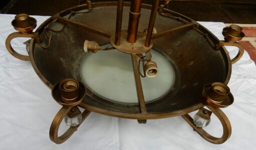 1950' Lustre Jacques Adnet Circulaire – Image 2