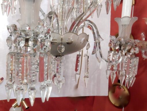 1950' Chandelier Baccarat 6 Arms H 66 x D 65 cm - Image 3
