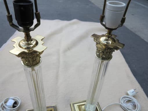 Pair of altuglass lamps Renaissance style - Image 3