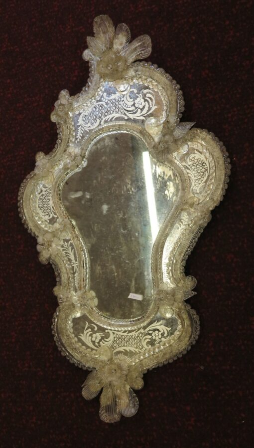 Miroir  murano  style rocaille