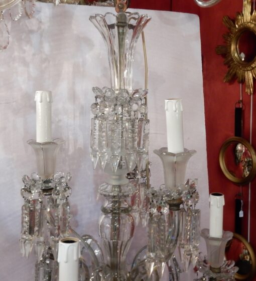 1950' Chandelier Baccarat 6 Arms H 66 x D 65 cm - Image 5