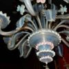 1950'  Chandelier Murano Blue Opalescent colour 6 lights - Image 8