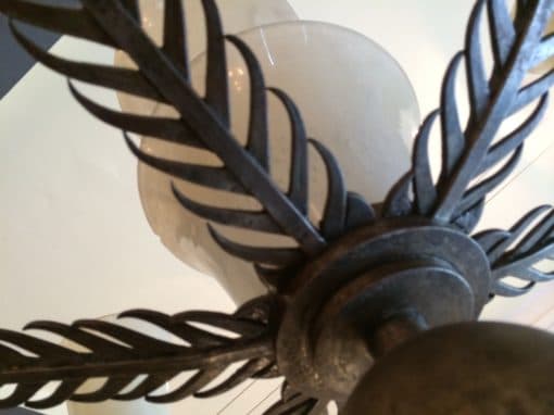 Lustre signé Brandt et ses 2 appliques – Image 6