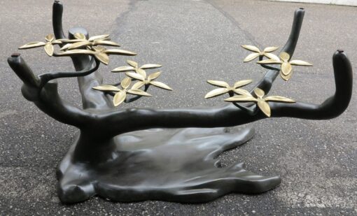 1950/70 Coffee Table in the Bonsai on Golden Bronze Sand Dune and Skated Daro or Duval Brasseur - Image 5