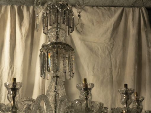 1890' Lustre en Cristal de Bohême 10 Bras de Lumière – Image 3
