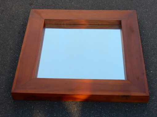 1950' Mirror Art Deco Mahogany Light Style Maxime Old 100 X 100 cm - Image 2