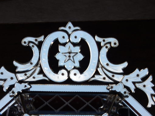 1880/1900 Miroir Style Louis XIV à l’Étoile à 5 Branches 134 X 89 cm – Image 6