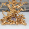 1970 'Pair Of Coral Decor Lamps Gilt Bronze And Amethyst By Boeltz - Image 8