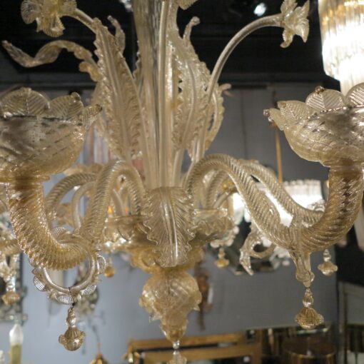Chandelier  Murano cristal and gold  with 6 lights arms - Image 5